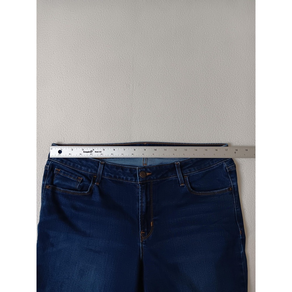 Old Navy Womens Size 14 Long Dark Wash Bootcut Jeans Mid Rise Stretch Denim - Picture 6 of 6